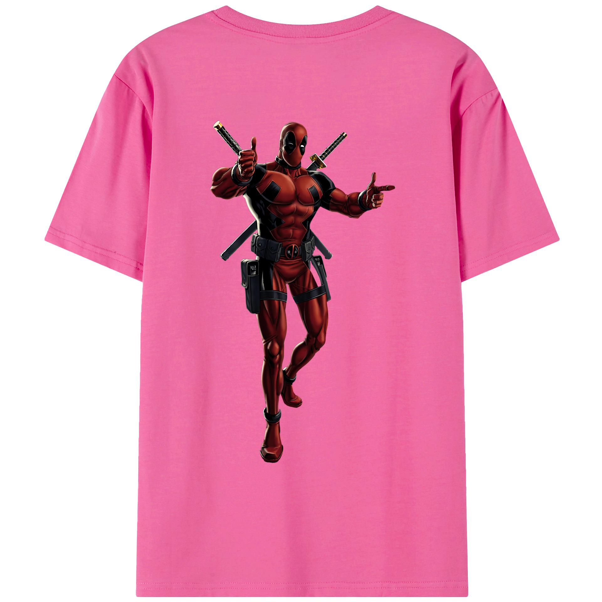 （画像用） Deadpool デッドプール レディース半袖Tシャツ(バックプリント)